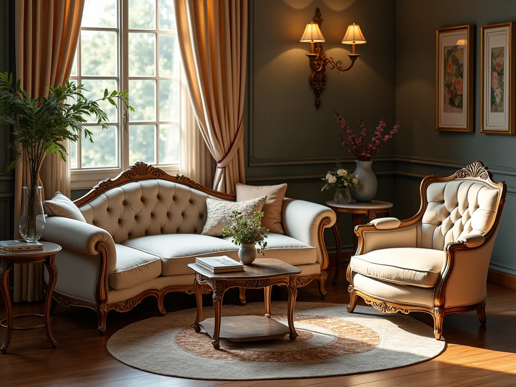 Vintage furniture set rental